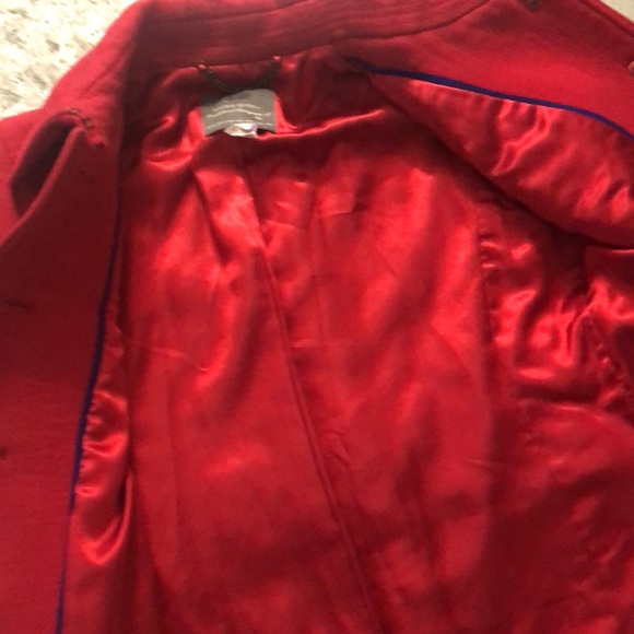 J.Crew Double Cloth wool red coat size 10 - Picture 14 of 16